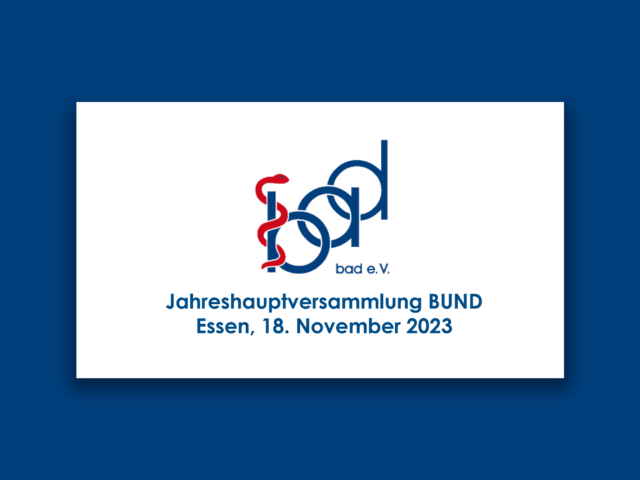 bad e.V.  Jahreshauptversammlung | Wir sind dabei!