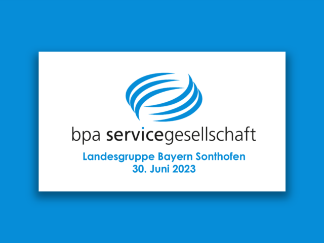 Wir sind dabei: Mitgliederversammlung des bpa e.V.