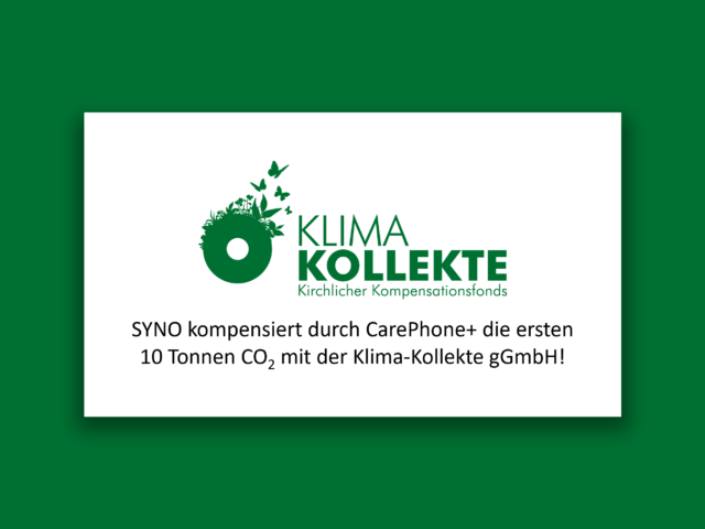Durch CarePhone+ die ersten 10 Tonnen CO2 mit der Klima-Kollekte eingespart!