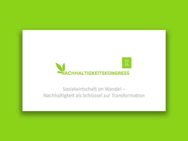 Wir sind beim 4. Nachhaltigkeits-Kongress der Wohlfahrt in Baden-Württemberg.